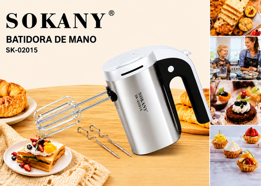 Batidora de mano Sokany 5 velocidades